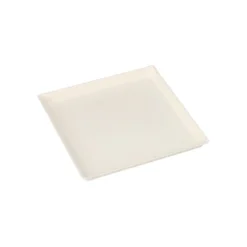 PAPSTAR Teller Zuckerrohr "pure" eckig 12,5 cm x 12,5 cm x 1 cm weiß "Cella"