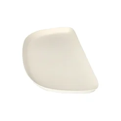 PAPSTAR Teller 1/2, Zuckerrohr "pure" 1,3 cm x 30 cm x 13,5 cm weiß "Belle Vie, Ligne Carrée"