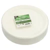 PAPSTAR Teller, Zuckerrohr "pure" ungeteilt Ø 26 cm, 2 cm weiß, 10 x 50 Stück