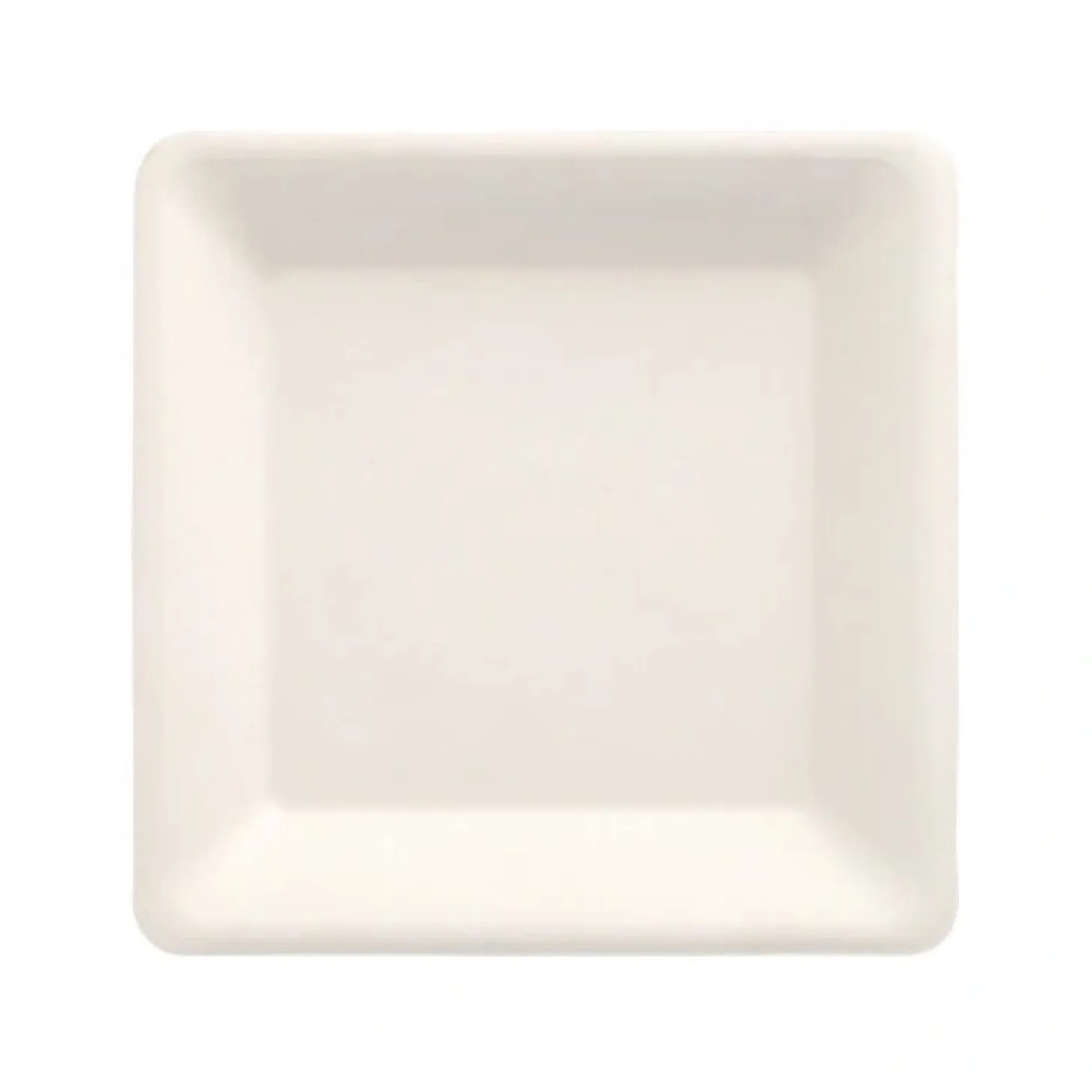PAPSTAR Teller, Zuckerrohr "pure" eckig 15,5 cm x 15,5 cm weiß, 10 x 50 Stück