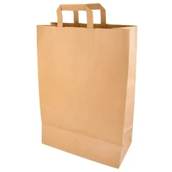 PAPSTAR T-G (PS) Tragetaschen, Papier 44 cm x 32 cm x 17 cm braun mit Tragegriff