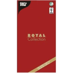 PAPSTAR Tischdecke, Tissue "ROYAL Collection" 120 cm x 180 cm rot