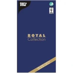 PAPSTAR Tischdecke, Tissue "ROYAL Collection" 120 cm x 180 cm dunkelblau
