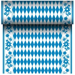 PAPSTAR Tischläufer, stoffähnlich, Airlaid 24 m x 40 cm "Bayrisch Blau", 1 Rolle
