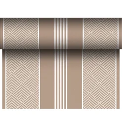 PAPSTAR Tischläufer, stoffähnlich, PV-Tissue Mix "ROYAL Collection" 24 m x 40 cm braun "Elegance"