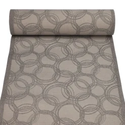 PAPSTAR Tischläufer, stoffähnlich, PV-Tissue Mix "ROYAL Collection" 24 m x 40 cm grau "Bubbles"