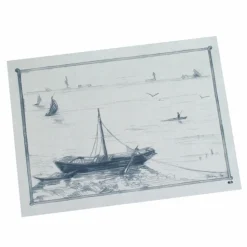 PAPSTAR Tischsets, Papier 30 cm x 40 cm weiß "Ruderboot"