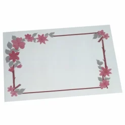 PAPSTAR Tischsets, Papier 30 cm x 40 cm weiß "Blumenranke"