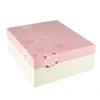 PAPSTAR Tortenkartons, mit Deckel, Pappe eckig 30 cm x 30 cm x 13 cm weiß/rosa "Lovely Flowers"