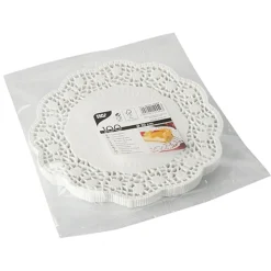 PAPSTAR Tortenspitzen rund Ø 20 cm weiß