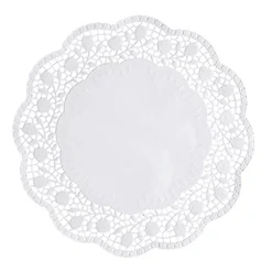 PAPSTAR Tortenspitzen rund Ø 30 cm weiß, 8 x 250 Stück
