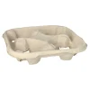 PAPSTAR Tragetabletts, Pappe "To Go" 4,7 cm x 22,4 cm x 22,4 cm natur für 4 Becher