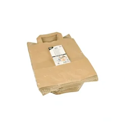 PAPSTAR Tragetaschen, Papier 28 cm x 22 cm x 10 cm braun mit Tragegriff
