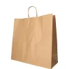 PAPSTAR Tragetaschen, Papier 35 cm x 35 cm x 14 cm braun mit gedrehtem Tragegriff