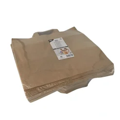 PAPSTAR Tragetaschen, Papier 27 cm x 32 cm x 21,5 cm braun mit Tragegriff