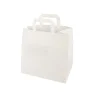 PAPSTAR Tragetaschen, Papier 25 cm x 26 cm x 17 cm weiß mit Tragegriff