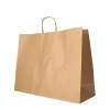 PAPSTAR Tragetaschen, Papier 27 cm x 32 cm x 21,5 cm braun mit gedrehtem Tragegriff