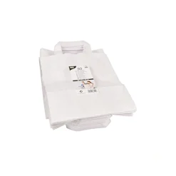 PAPSTAR Tragetaschen, Papier 28 cm x 22 cm x 10 cm weiß mit Tragegriff