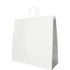 PAPSTAR Tragetaschen, Papier 35 cm x 35 cm x 14 cm weiß mit gedrehtem Tragegriff