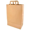 PAPSTAR Tragetaschen, Papier 44 cm x 32 cm x 17 cm braun mit Tragegriff