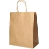 PAPSTAR Tragetaschen, Papier 44 cm x 32 cm x 17 cm braun mit gedrehtem Tragegriff