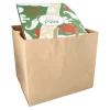 PAPSTAR Tragetaschen, Papier XXL 33 cm x 37 cm x 34,5 cm braun mit Tragegriff