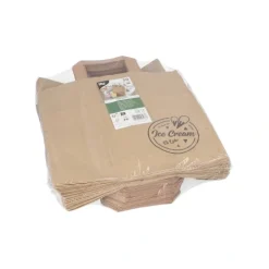 PAPSTAR Tragetaschen, Papier 25 cm x 26 cm x 17 cm braun