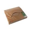 PAPSTAR Transport- und Catering-Kartons, Pappe "pure" 8 cm x 35,7 cm x 24,7 cm braun "100% Fair" mit Sichtfenster aus PLA