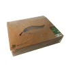 PAPSTAR Transport- und Catering-Kartons, Pappe "pure" 8 cm x 46,4 cm x 31,3 cm braun "100% Fair" mit Sichtfenster aus PLA