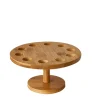 PAPSTAR Tray, Bambus "pure" rund Ø 18 cm, 9 cm für 10 Spitztüten
