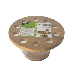 PAPSTAR Tray, Bambus "pure" rund Ø 18 cm, 9 cm für 10 Spitztüten