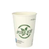 PAPSTAR Trinkbecher, Pappe 0,25 l Ø 8 cm, 10,8 cm weiß "Pure Joy"