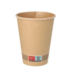 PAPSTAR Trinkbecher, Pappe 0,3 l Ø 9 cm, 11 cm braun