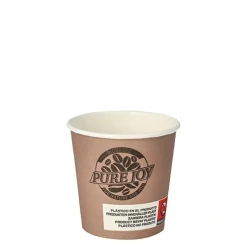 PAPSTAR Trinkbecher, Pappe 0,1 l Ø 6 cm, 6 cm lila "Pure Joy", 25 x 80 Stück