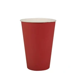 PAPSTAR Trinkbecher, Pappe 0,2 l Ø 7 cm, 9,7 cm rot