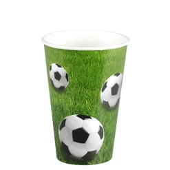 PAPSTAR Trinkbecher, Pappe 0,2 l Ø 7 cm, 9,7 cm "Football"