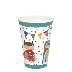 PAPSTAR Trinkbecher, Pappe 0,2 l Ø 7 cm, 9,7 cm "Superhero"