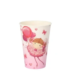 PAPSTAR Trinkbecher, Pappe 0,2 l Ø 7 cm, 9,7 cm lila "Little Dancer"