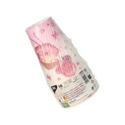 PAPSTAR Trinkbecher, Pappe 0,2 l Ø 7 cm, 9,7 cm lila "Little Dancer"