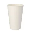 PAPSTAR Trinkbecher Zuckerrohr "pure" 0,4 l Ø 9 cm, 13 cm weiß für Heißgetränke, 10 x 12 Stück