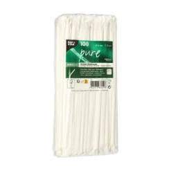 PAPSTAR Trinkhalme, flexibel, Papier 