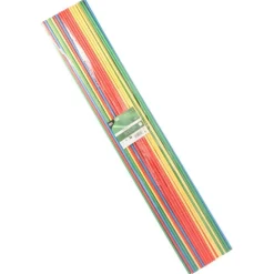PAPSTAR Trinkhalme, Maxi Papier Ø 6 mm, 80 cm farbig sortiert