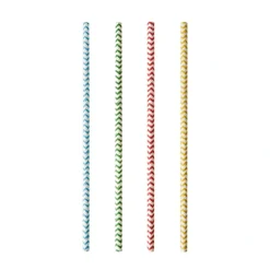 PAPSTAR Trinkhalme, Papier Ø 6 mm, 20 cm farbig sortiert "Zig-Zag", 10 x 100 Stück