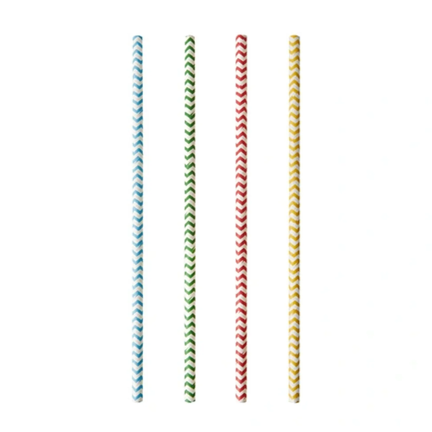 PAPSTAR Trinkhalme, Papier Ø 6 mm, 20 cm farbig sortiert "Zig-Zag", 10 x 100 Stück
