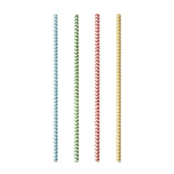 PAPSTAR Trinkhalme, Papier Ø 6 mm, 20 cm farbig sortiert "Zig-Zag", 20 x 25 Stück