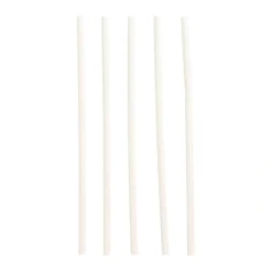 PAPSTAR Trinkhalme, Papier Ø 6 mm, 20 cm weiß
