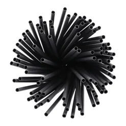 PAPSTAR Trinkhalme, Papier Ø 6 mm, 20 cm schwarz