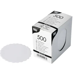 PAPSTAR Tropfdeckchen rund Ø 8,5 cm weiß