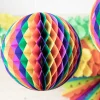 PAPSTAR Wabenball Ø 60 cm "Rainbow" schwer entflammbar