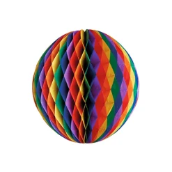 PAPSTAR Wabenball Ø 30 cm "Rainbow" schwer entflammbar